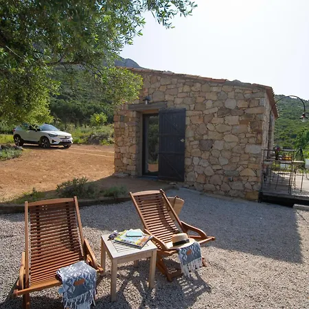 Maisonnette En Plein Maquis Vue Splendide A 5 Min Du Centre Et De La アパート *