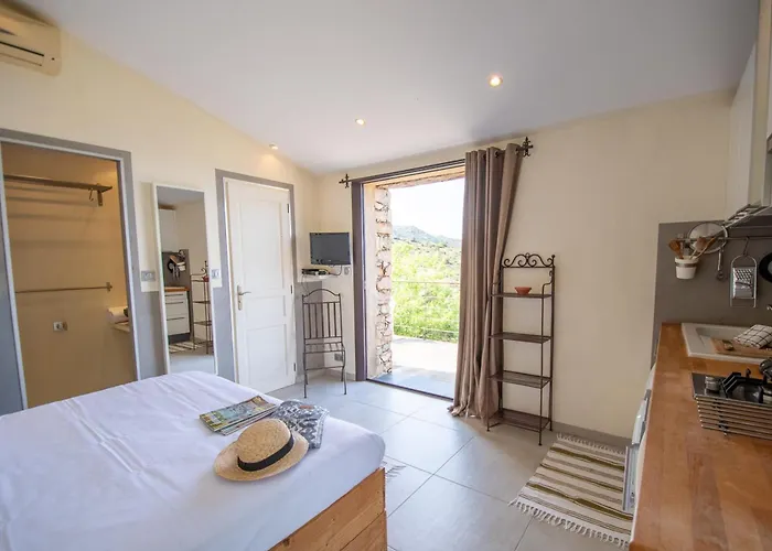 Maisonnette En Plein Maquis Vue Splendide à 5 Min Du Centre Et De La Appartamento *